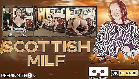 Busty brunette gets naked and masturbates in POV porn