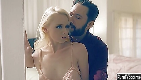 Crazy Stepdad Sold Sexy Petite Blonde Stepdaughter