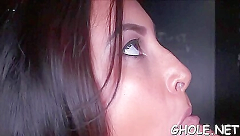 Big ass brunette gets her ass pounded hard and hard