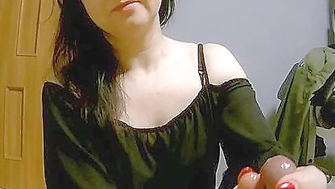 Hot blonde with a sexy ass and lips is playing with a vibrator