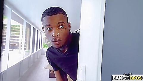 Blonde slut fucked in the ass while her friend is in the shower