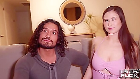 Girl with tattooed pussy gets licked and fucked in shower