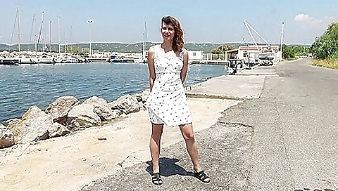 Busty busty-haired beauty in face-fucking and shave