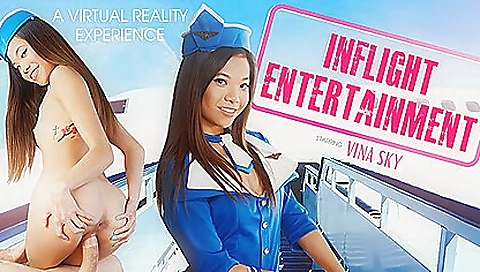 Vina Skyy In Inflight Entertainment - Sexy Stewardess