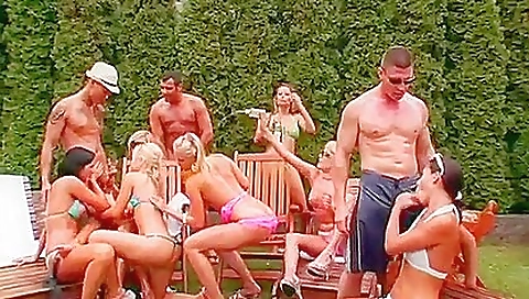 Two horny lesbians getting on the bike and riding each other