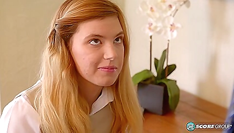 Cute brunette gets her mouth filled with cum after sex