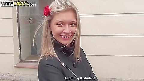 Anal porn with a blonde and two men in the doggy style