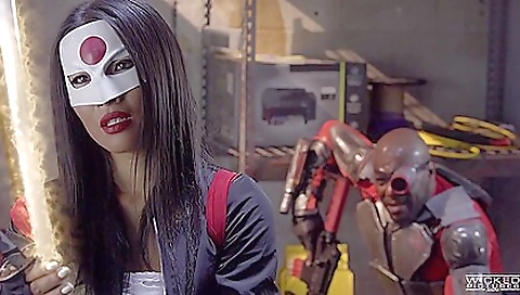 Brunette teen girl with a big ass is fucking her tight ass