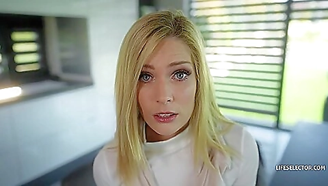 Blonde babe loves to get her ass banged with her lover