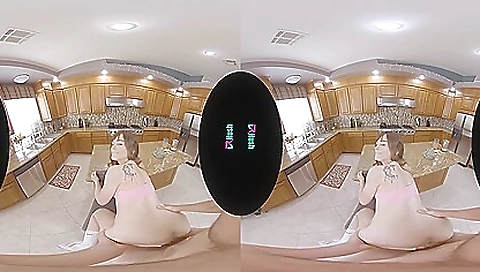 Brunette teen 18+ seduces and gets fucked in vr porn 18+