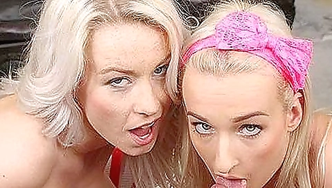 Sexy porn video with a threesome with two horny women