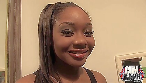 Horny black guy enjoys sex with his ebony girlfriend