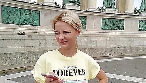 Blonde moves around in the pool getting her mouth and pussy jerking