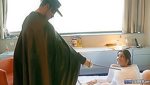 Busty latina 18+ gets her ass pounded hard by a hard dick